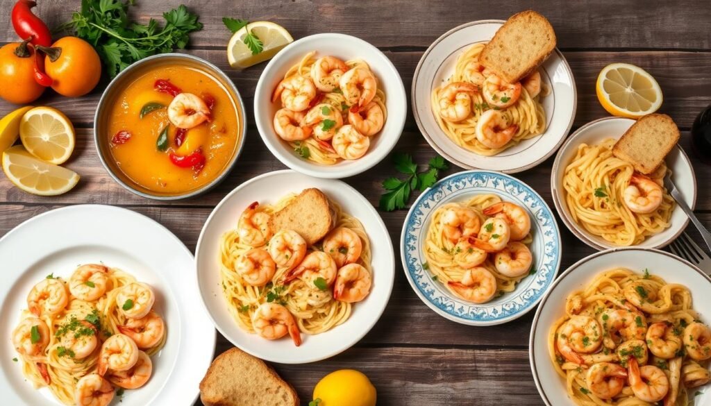 shrimp scampi variations